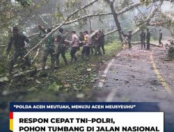 Personel Polsek Celala Polres Aceh Tengah Bersama Koramil 10 Celala Melaksanakan Pengamanan