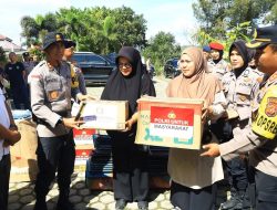 Kapolres Salurkan Bantuan dan Tali Asih Bapak Kapolda Aceh untuk Personel Polres Aceh Tengah Terdampak Bencana