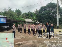 Persiapan Pengamanam Malam Tahun Baru Polsek Menyuke Laksanakan Apel Konsolidasi