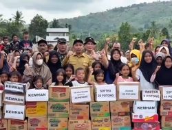 Kapolres Pidie Jaya Hadiri Penyaluran Bantuan Logistik Menhan untuk Korban Banjir