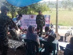 Koramil 19/Sawang Bersama RSPPN Soedirman Gelar Pengobatan Massal di Desa Riseh Teungoh