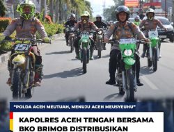 Kapolres Aceh Tengah Bersama BKO Brimob Distribusikan Logistik dan Sling ke Desa Terisolir di Kecamatan Linge