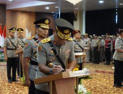 Kapolda Sumsel Pimpin Sertijab Wakapolda, Pejabat Utama, dan Kasatwil Jajaran Polda Sumsel