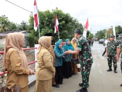 Pangdam I/BB Tinjau Jembatan Aramco yang selesai Dibangun di Desa Sei Litur Kab Langkat
