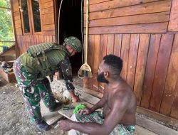 Binter Listrik Berdaya Satgas Yonif 521/DY Bantuan Teknis dan Instalasi di Papua