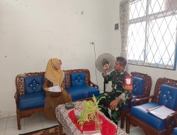 Babinsa Kelurahan 35 Ilir Ajak Guru Perkuat Edukasi Kebersihan Lingkungan Sekolah