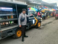 Polsek Donomulyo Polres Malang Gelar Patroli Rutin, Pastikan Keamanan dan Ketertiban di Pasar Desa Donomulyo