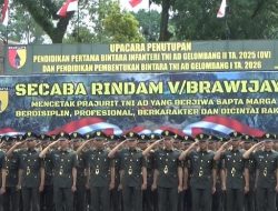 Ribuan Bintara TNI AD Resmi Dilantik, Pangdam V/Brawijaya : Ini Baru Langkah Awal Pengabdian