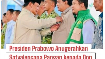 DPW Tani Merdeka Sumsel Ucapkan Selamat Kepada Ketua Umum DPN Raih Satyalencana dari Presiden Prabowo Atas Jasa Peningkatan Pangan