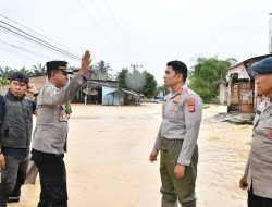 Respon Cepat Kapolres Aceh Timur, Pantau Wilayah Terdampak Banjir Susulan