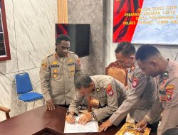 Polres Maybrat Laksanakan Penandatanganan Fakta Integritas dan Penyerahan P.O.K Tahun Anggaran 2026
