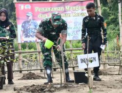 Cegah Erosi, Kodim 0412/LU Bersama Warga Tanam 1000 Pohon di Nyapah Banyu