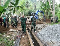 Danrem Untoro Tinjau Lokasi Pembangunan Jembatan Gantung di 3 Wilayah Jajarannya