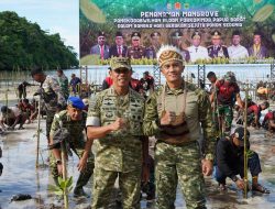 Pangkogabwilhan III Pimpin Penanaman 1.500 Pohon Mangrove di Pantai Saubeba : Jaga Pesisir dari Abrasi, Lestarikan Lingkungan