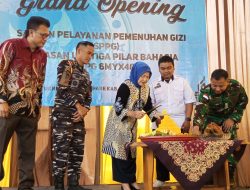 Danpuslatpur Mar-4 Purboyo Letkol Mar Deny Apnanto Putro Hadiri Peresmian Dapur SPPG Desa Putukrejo