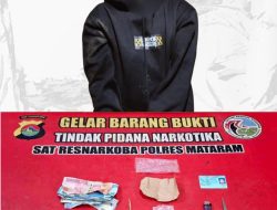 Pria Asal Lombok Timur Kedapatan Simpan Sabu 2 Gram di Saku Celana