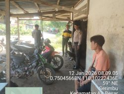 Jaga Kamtibmas, Polsek Air Besar Laksanakan Patroli Siang ke Bengkel