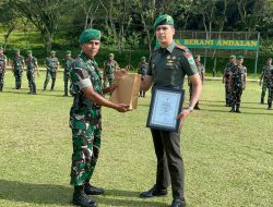 Komandan Batalyon Yonif 763/SBA Berikan Apresiasi dan Bangga Kepada Personel Yang Berhasil Selesaikan Pendidikannya di Luar Negeri