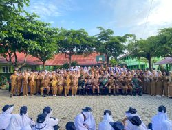 Tanamkan Karakter Bangsa, Pabung Tubaba Kapten Inf Gus Amirul “Sapa” Siswa SMPN 2 Tumijajar