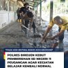 Polres Bireuen Lakukan Pembersihan Intensif SD Negeri 11 Peusangan Pascabanjir