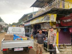Polisi Patroli Siang, Sapa Sopir Angkutan Barang dengan Humanis