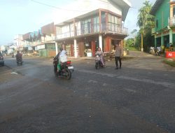 Rutinitas Personel Polsek Mempawah Hulu Laksanakan Strong Point Pagi Hari