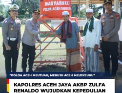 Polres Aceh Jaya Bangun Sumur Bor untuk Memenuhi Kebutuhan Air Bersih Pesantren Sabilur Rasyad