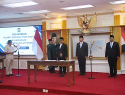 Lantik Tiga Pejabat Pimpinan Tinggi Madya, Mendagri Minta Pahami Tugas Masing-Masing