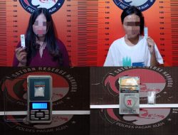 Dua Perempuan Diduga Pengedar Sabu Ditangkap Satres Narkoba Polres Pagar Alam Amankan Sabu 1.13 Gram