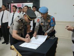 Polres Mesuji Gelar Sertijab dan Pisah Sambut Kasat Lantas, Kasat Intel, dan Kasi Was