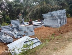 Material Jembatan Bailey Tiba di Desa Matang Serdang, Akses Transportasi Segera Dipulihkan
