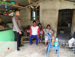 Jalin Keakraban Bersama Masyarakat, Personel Subsektor Sompak Sampaikan Pesan Kamtibmas