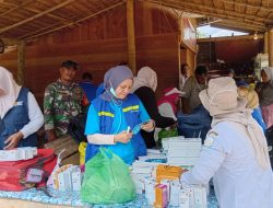 Sinergi TNI dan Puskesmas, Warga Blangsunong Terima Layanan Kesehatan Pasca Banjir
