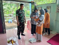 Babinsa Teras Dampingi Posyandu Balita, Wujud Nyata Dukungan TNI Ciptakan Generasi Sehat