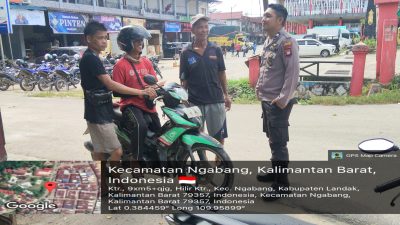 Antisipasi Libur Panjang Personil Polsek Ngabang Melaksanakan Patroli Di Tempat – Tempat Yang Dianggap Rawan