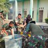 TNI Laksanakan Karya Bakti Pembersihan di Pesantren Nuzumush Shagirah Dewantara
