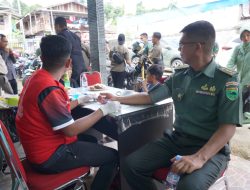 Pendam Kasuari Gelar Donor Darah Sambut HUT Ke-75 Penerangan TNI AD : Peduli Kemanusiaan, Setetes Darah untuk Sesama