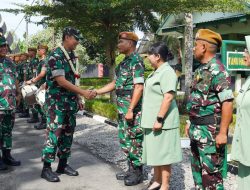 Pangdam I/BB dan Ketua Persit KCK Daerah I/ BB Kunjungan Kerja ke Yon Arhanud 11/WBY