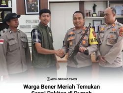 Warga Kampung Blang Kucak Serahkan Senpi Rakitan ke Polisi