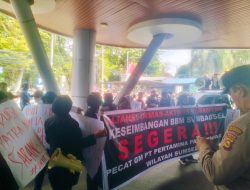 Pertamina Patra Niaga Region Sumbagsel Digeruduk Ratusan Masa Aksi