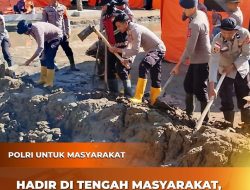 Polres Pidie Jaya Gelar Gotong Royong Bersihkan Meunasah Pascabanjir