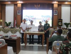 Kodim 0732/Sleman Melakukan Penandatanganan Naskah Perjanjian Hibah Daerah 2026