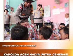 Kapolda Aceh Kunjungi Aceh Singkil, Salurkan Bantuan dan Komitmen Renovasi TK Terdampak Banjir