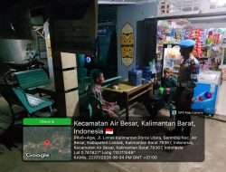 Cegah Kriminalitas, Polsek Air Besar Gencarkan Patroli Malam