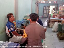 Melalui Patroli Sambang, Bhabinkamtibmas Subsektor Sompak Sampaikan Pesan Kamtibmas kepada Warga Binaan