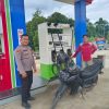 Patroli Sambang di SPBU, Upaya Polsek Kuala Behe Cegah Gangguan Kamtibmas