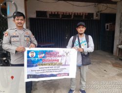 Personel Polsek Mempawah Hulu Ajak Warga Tidak Melakukan Karhutla