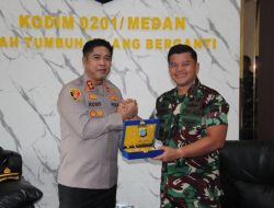 Perkuat Sinergitas dan Membangun Komunikasi Solid,Dandim 0201/Medan Terima Kunjungan Silaturahmi Kapolres Belawan