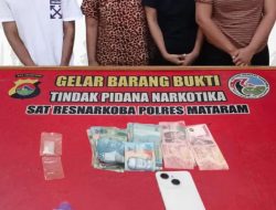 Empat Terduga Jaringan Pengedar Narkoba Diamankan di Bertais