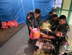 Binter TNI Kesadaran Dalam Berbagi Satgas Yonif 521/DY Wujudkan Senyum dan Tawa Masyarakat di Distrik Apalapsili